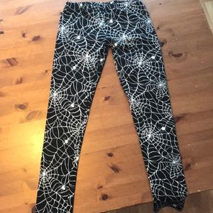 Super Cute Spider Leggings (m/l) women’s 4-10